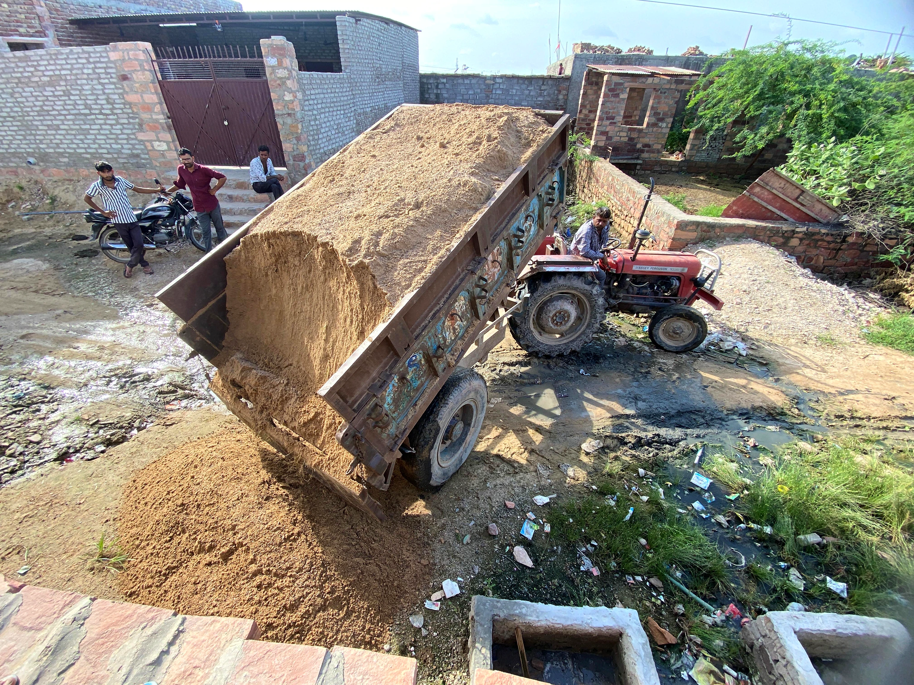 Image accompanying the report: Widowed Hindu Refugee Faced Daily Invasion by Strays in Collapsed House - Sewa Nyaya Utthan Intervenes
